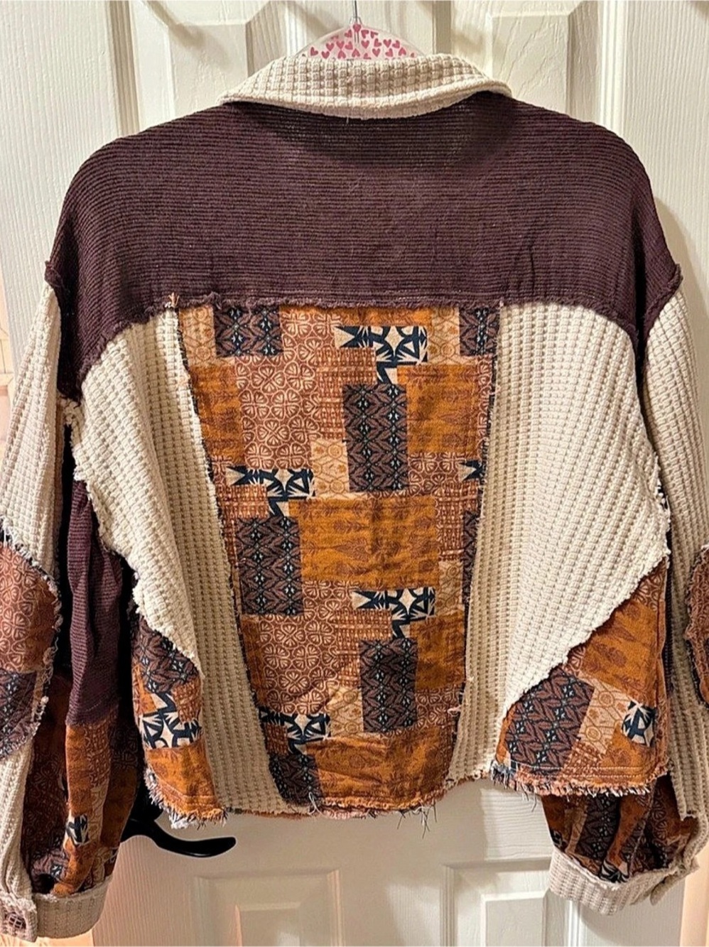 POL Patchwork Shirt Jacket - Picture 2 of 6